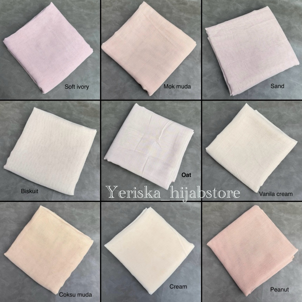 kerudung segiempat paris polos murah (ori) varisha  / paris jadul varisha