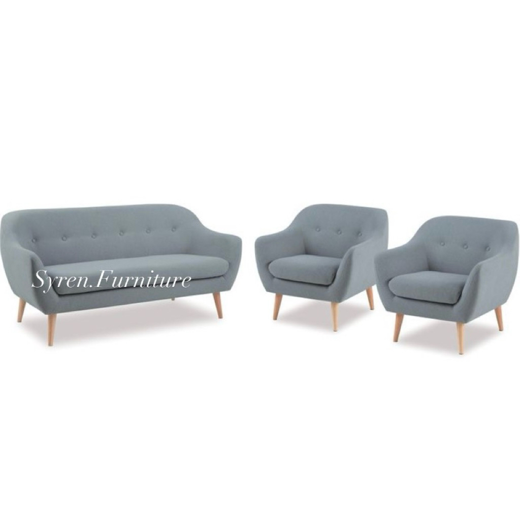 Set Sofa Retro Scandinavian Minimalis Sofa Retro Minimalis Kayu Jati