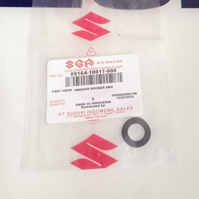 RING GELOMBANG RING WASHER AS PELATUK KLEP SUZUKI ARASHI ORIGINAL SGP 09164-10017-000