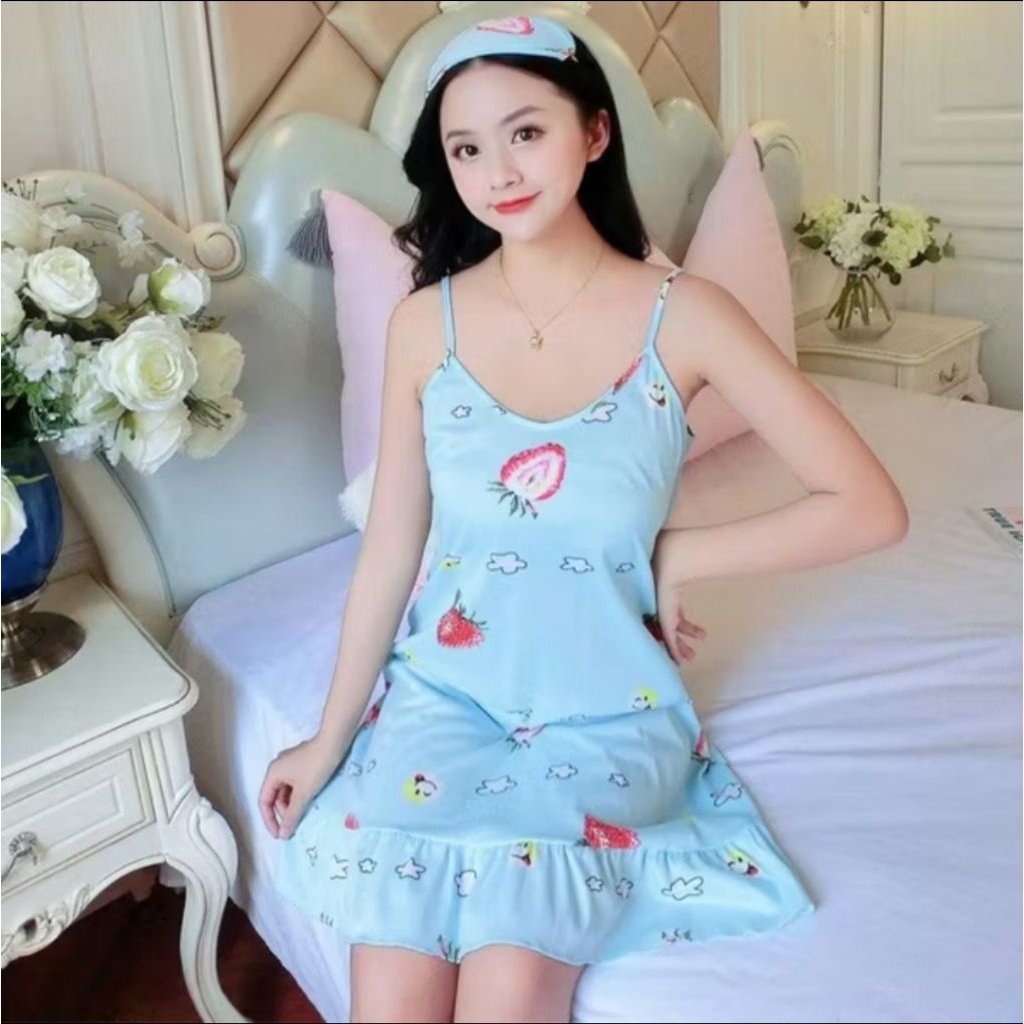 DASTER TALI SATU/DASTER IMPORT/DASTER SEXY/DASTER KOREA/DASTER TERBARU/BAJU TIDUR/BAJU BABYDOOL