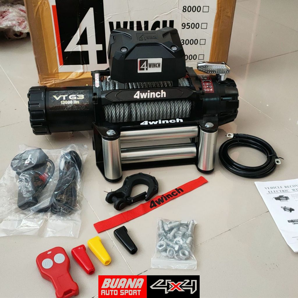 4Winch Winch 13.000Lbs 5.9Ton Gen 3 Sling Baja Winch Offroad 4x4