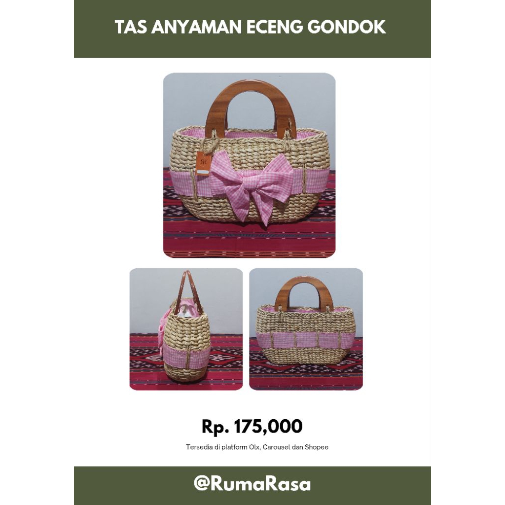 Tas Anyaman Eceng Gondok Wanita