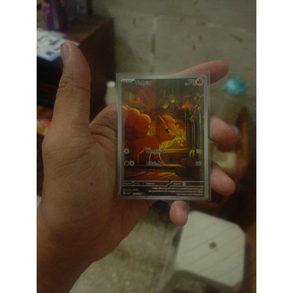 kartu pokemin bahasa Indonesia mega evolusi vulpix Ar