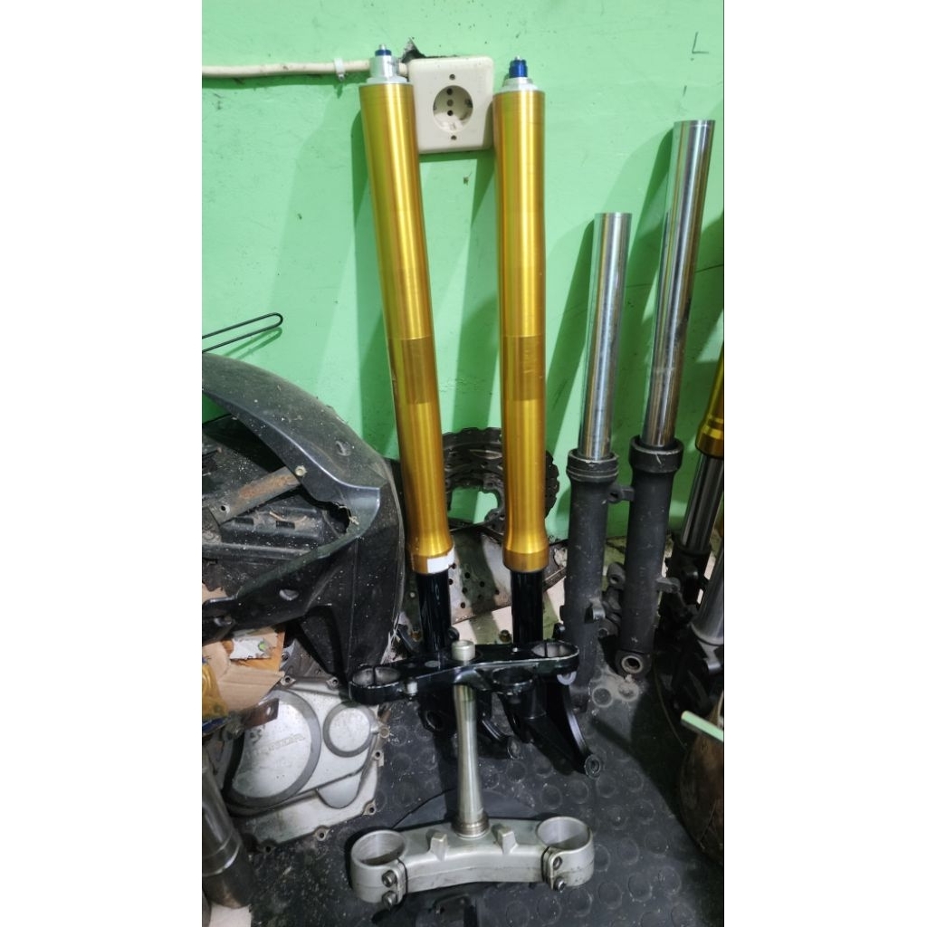Shock Cb400 shok cb 400 Cbr400 cbr rr limbah moge sock honda cb600f suport dobel disc double kaliper