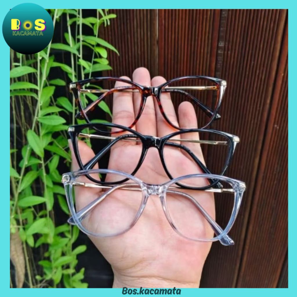 Kacamata (1018) kacamata Cat Eye Korea | Kacamata Photocromic | Kacamata Antiradiasi | Kacamata Wani