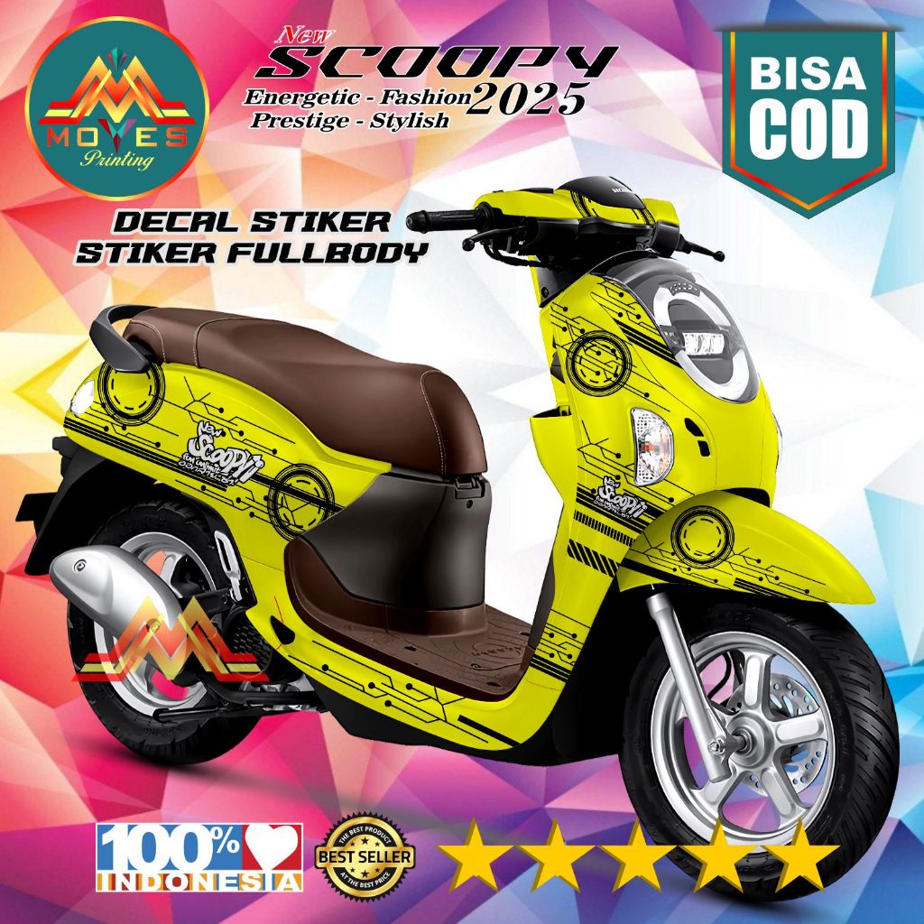 Decal Motor All New Scoopy 2025 Viral Stiker Honda Scoopy 2025