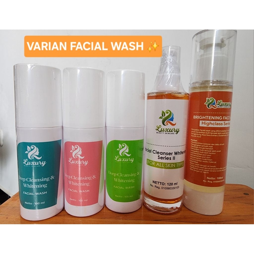 LUXURY BEAUTY SKINCARE | FACIAL WASH AURA / FACIAL WASH BASIC / FACIAL WASH SERI II / FACIAL WASH HI