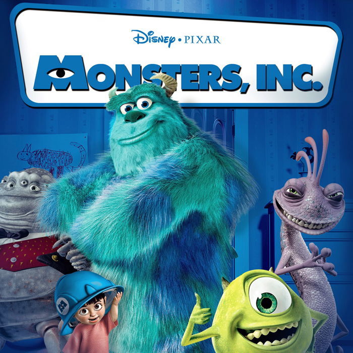 kaset DVD film anak animasi disney pixar Monsters, Inc. (2001)