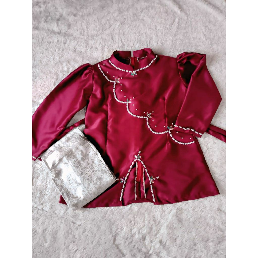 SETELAN ANAK KURUNG MELAYU BAJU KURUNG MELAYU ANAK ROK SONGKET