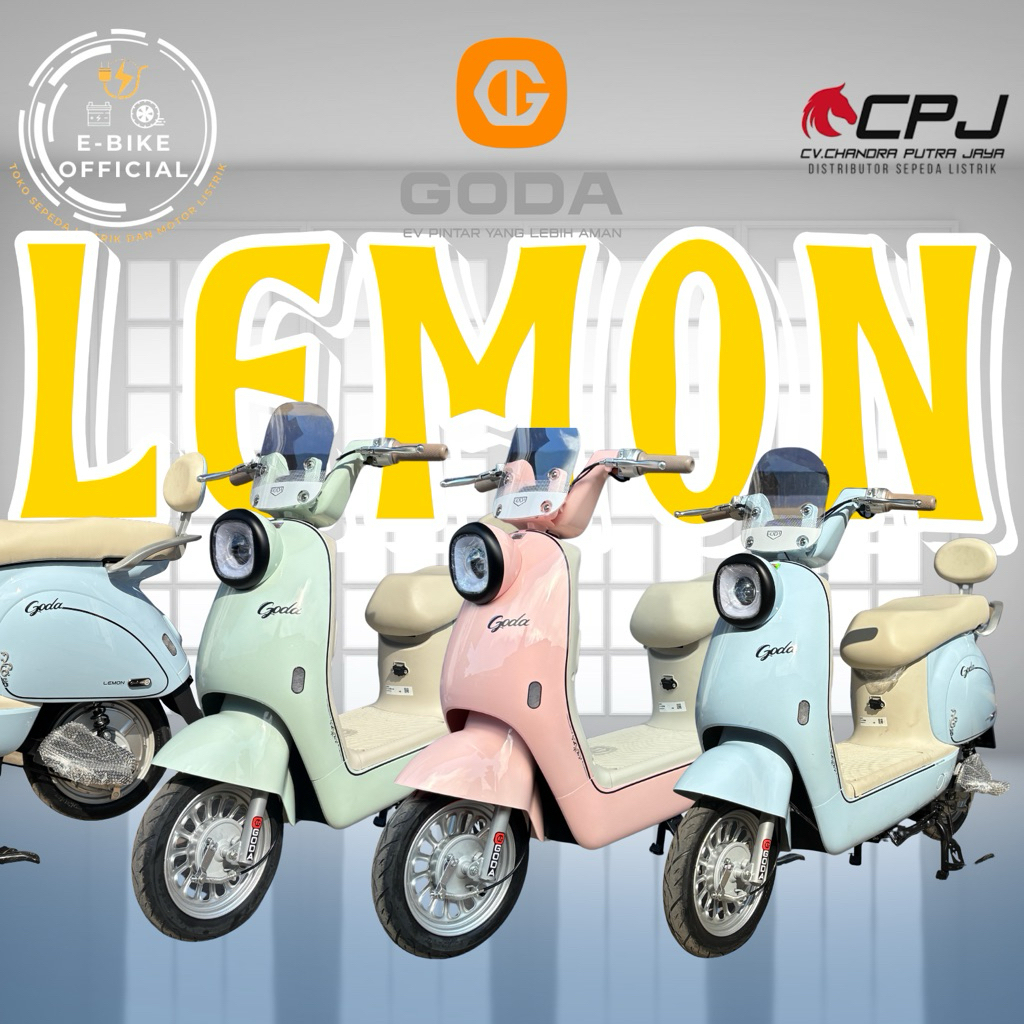 Sepeda Listrik GODA 001 GODA LEMON GARANSI RESMI GD 001 TERBARU