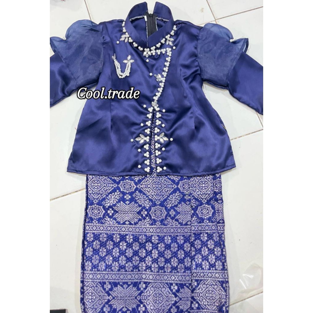 BAJU MELAYU ANAK SET SONGKET / MELAYU ANAK / BAJU ANAK / BAJU KEBAYA ANAK / BAJU MELAYU ROK SONGKET