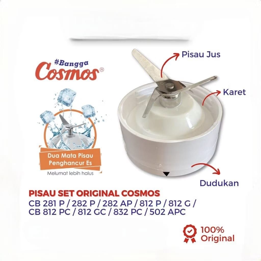 mounting blender Cosmos original & pisau set blender Cosmos original