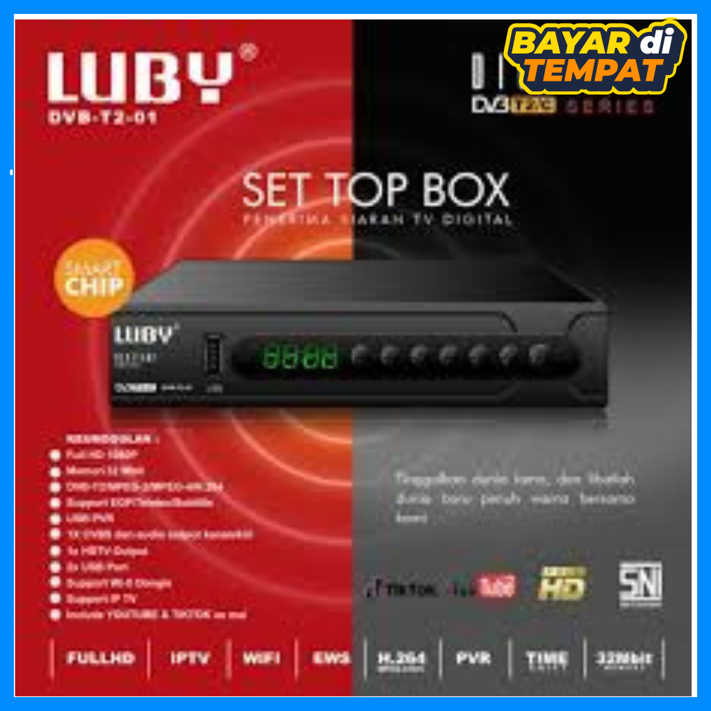Luby Set Top Box Luby DVB-T2-01