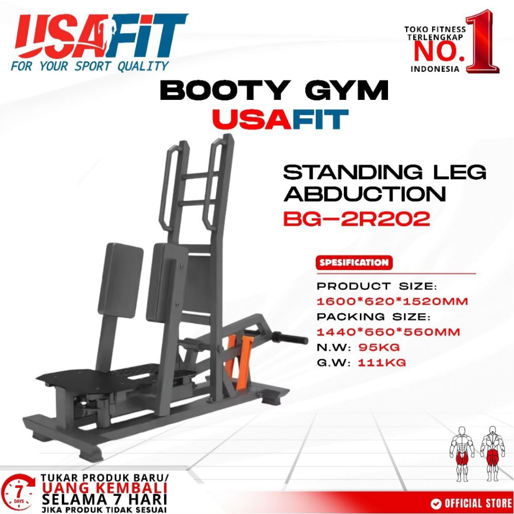 Standing Leg Abduction Machine Usafit BB-2R202