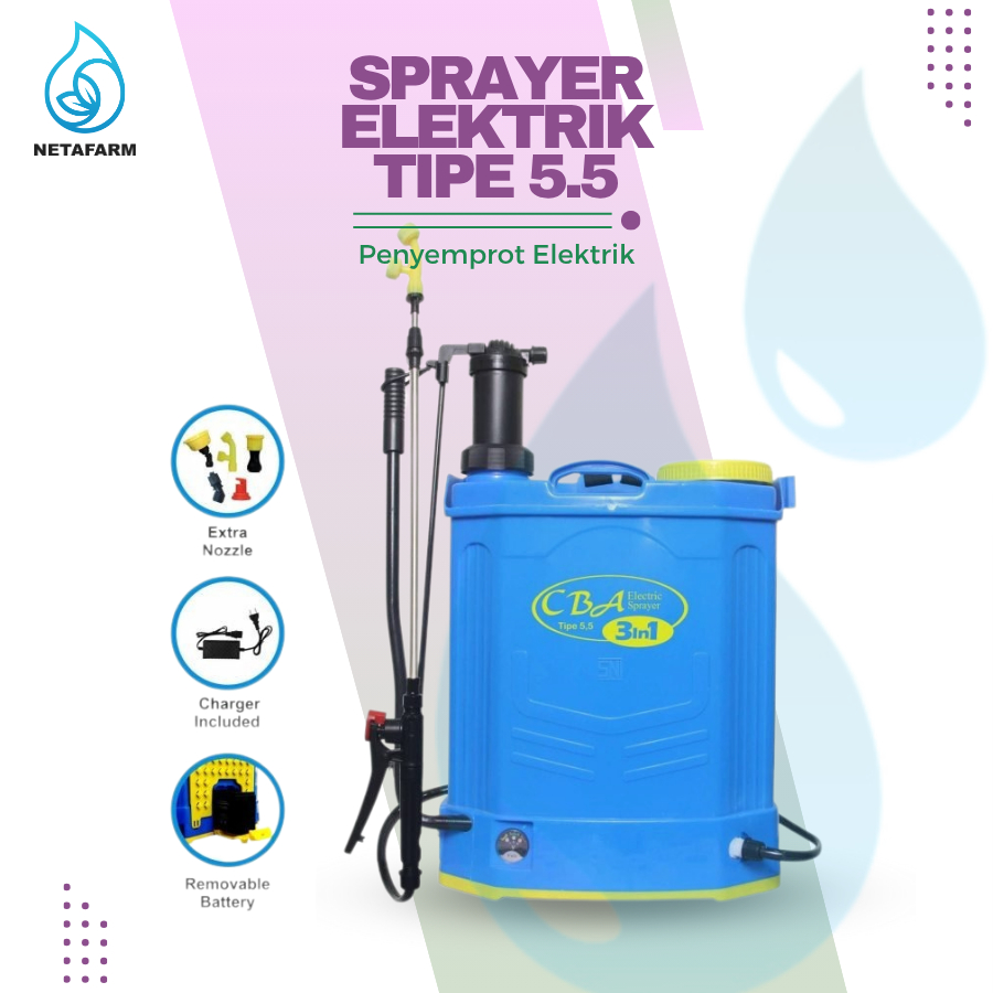 Alat Semprot CBA SPRAYER ELEKTRIK TIPE 5.5 Tanki 16L - 1 Pcs