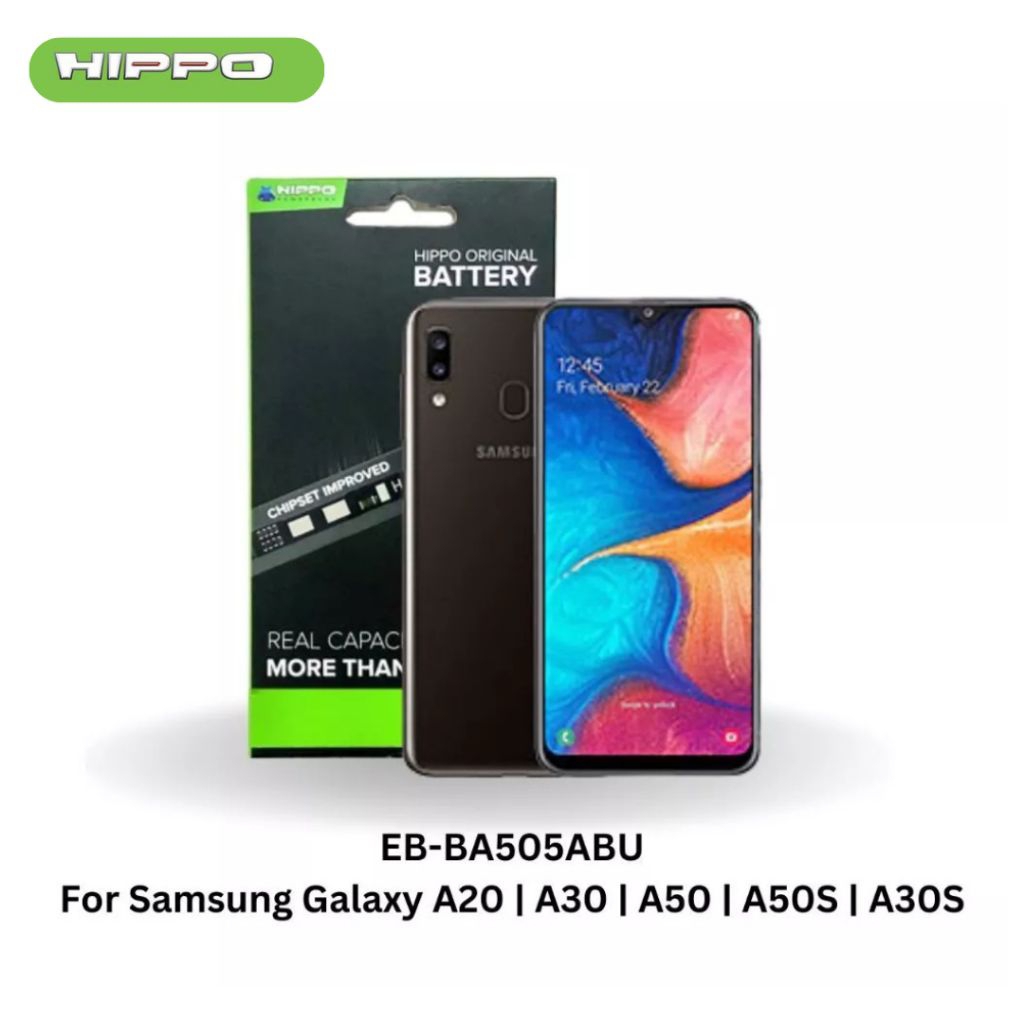 Hippo Baterai Samsung Galaxy A20 | A30 | A50 | A50S | A30S 4000mAh Battery Batere Batrai Batre Origi