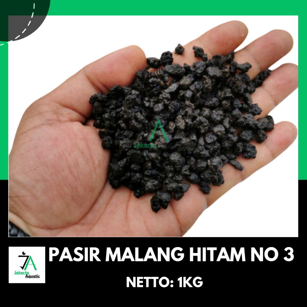 pasir malang hitam aquascape no 3 / pasir malang hitam aquarium no 3 / pasir malang no 3 / pasir mal