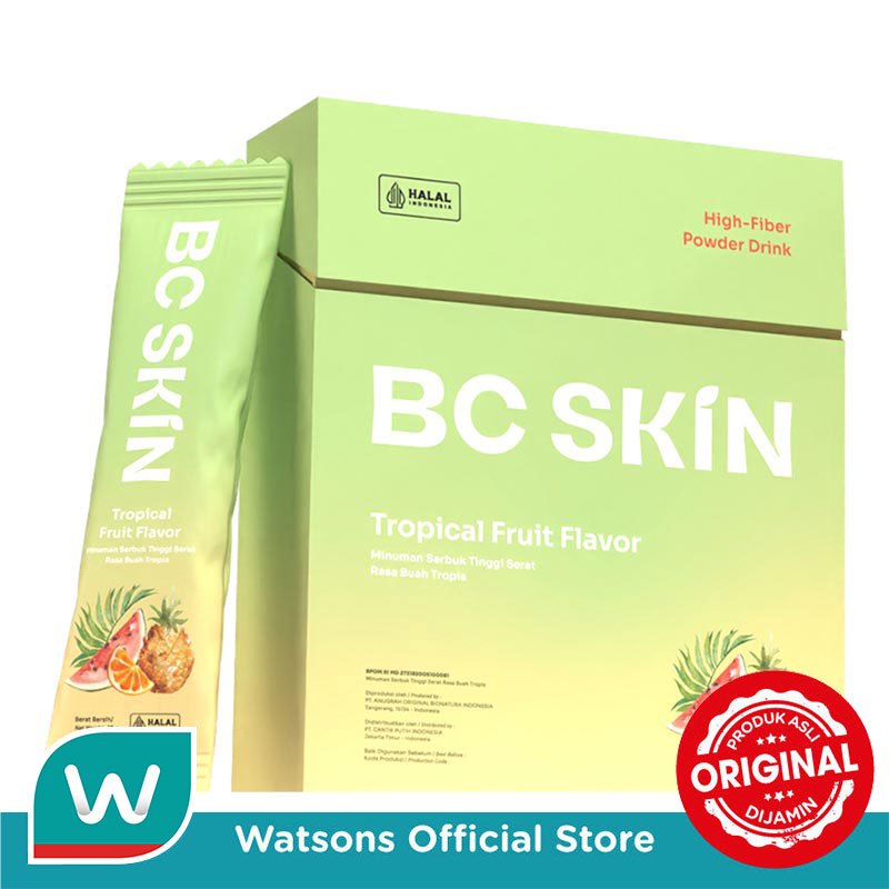 BC Skin Minuman Serbuk Tinggi Serat Rasa Buah Tropis 10'S