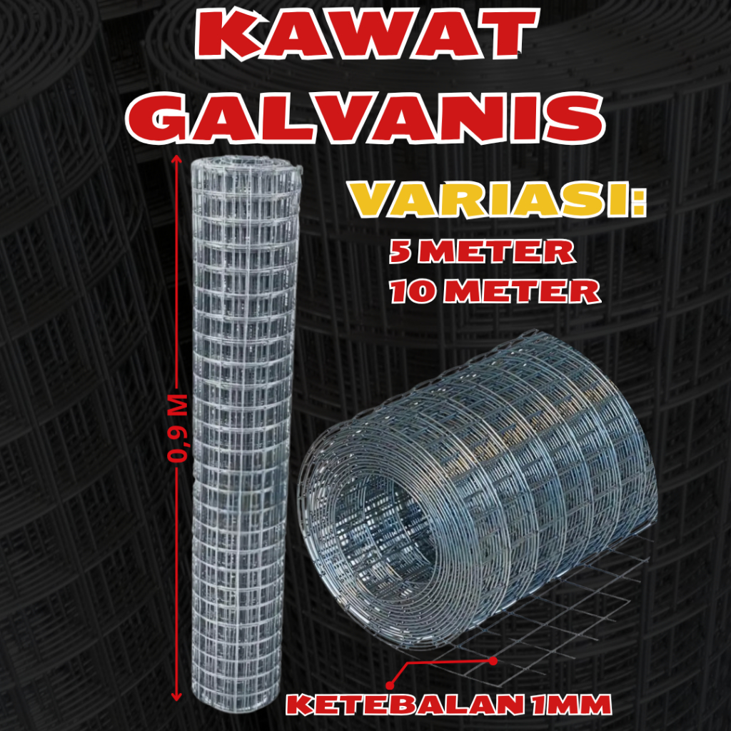KAWAT MESH LOKET GALVANIS ANTI KARAT