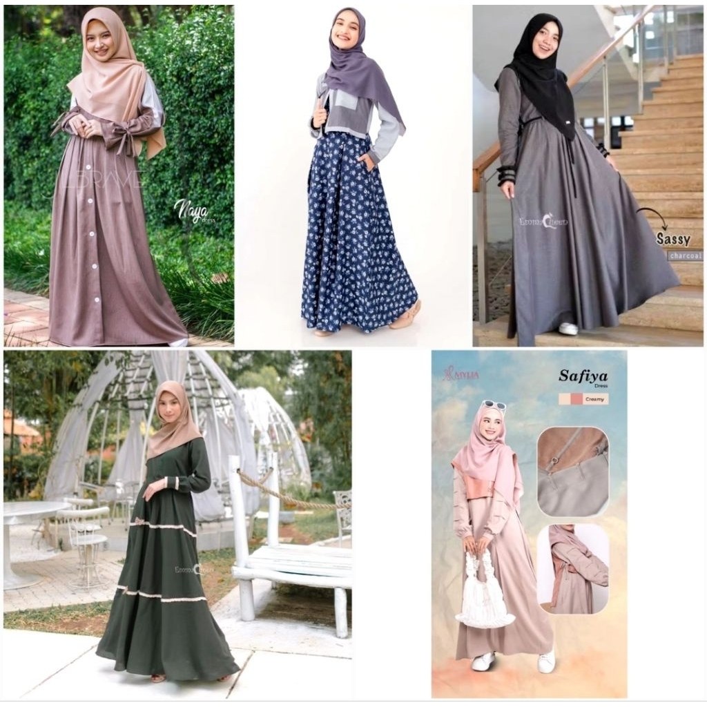 Preloved dress Jilbrave Mylia Emmaqueen XL