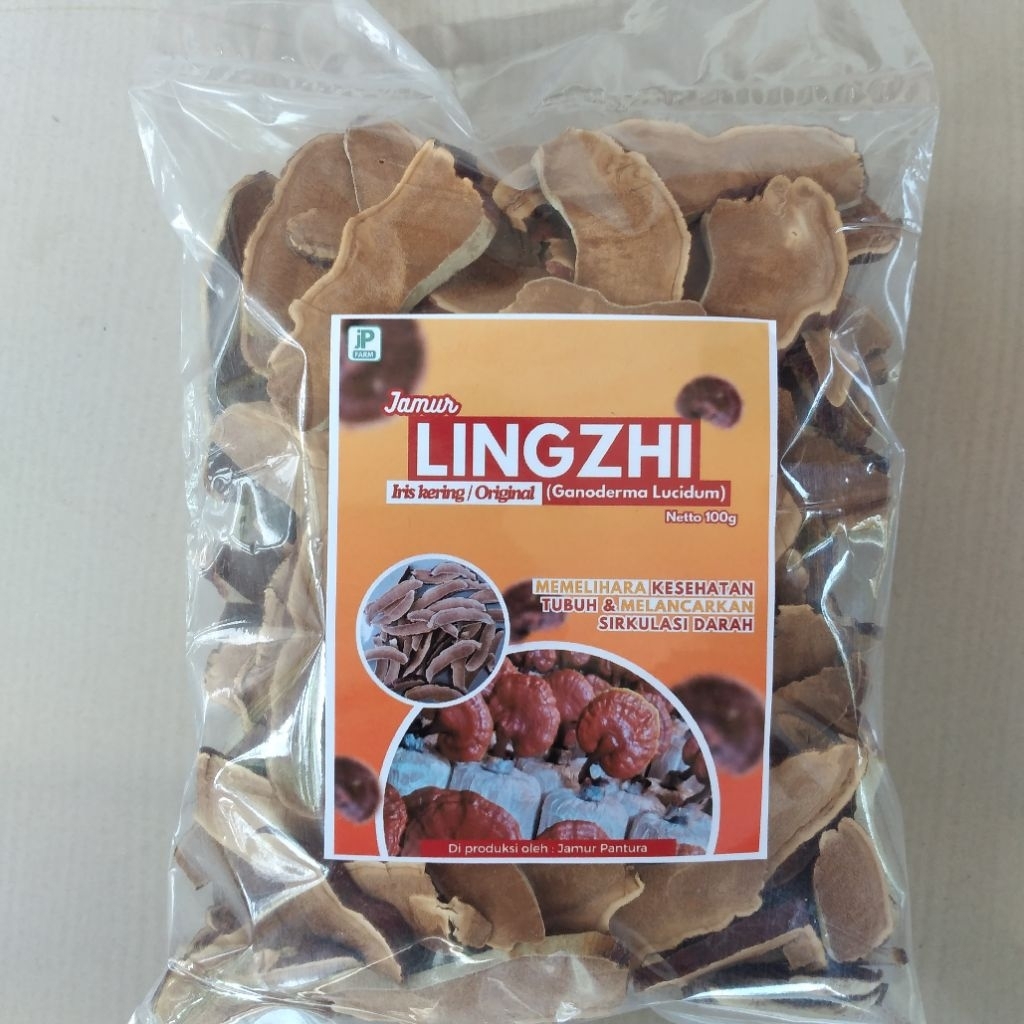 Jamur Lingzhi Asli/Ling Zhi Original (Iris Kering) 100 Gram