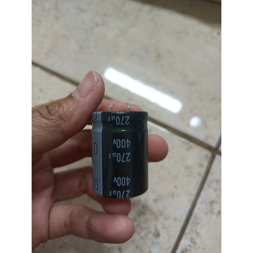 Elco Kapasitor 400v-270uf Nichicon