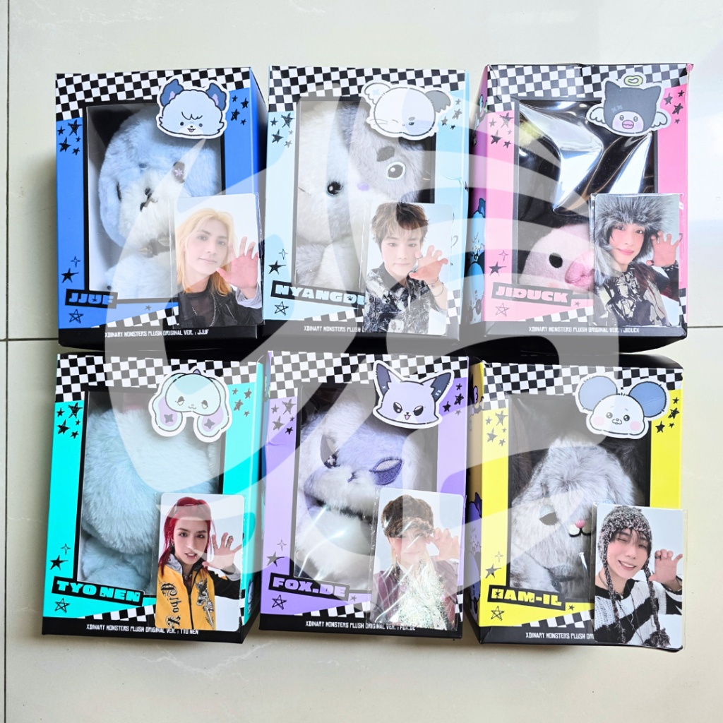 [READY] Xdinary Heroes Monsters Plush Original Version + Photocard Benefit Offical Fans Store