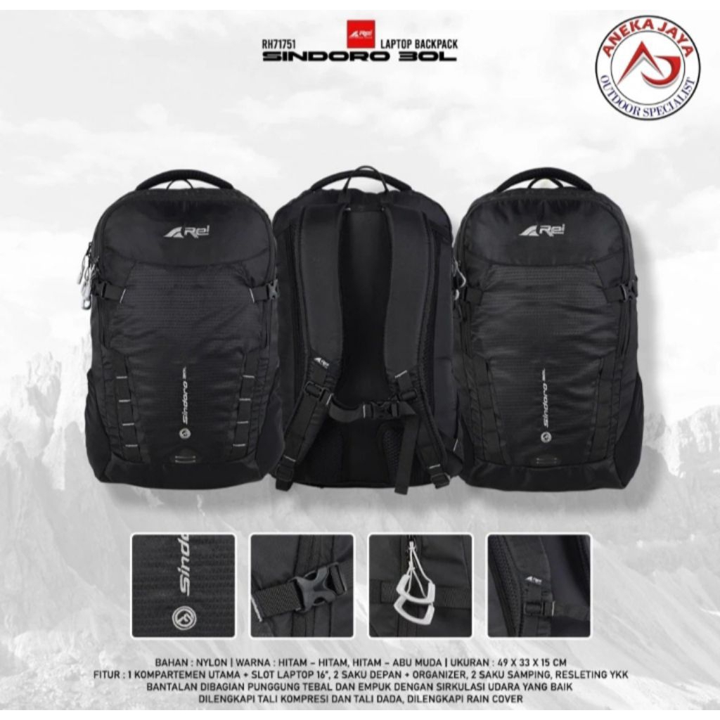 TAS RANSEL REI SINDORO 30L