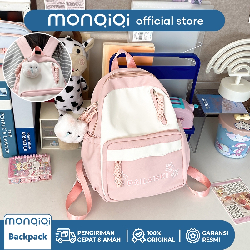 Tas Sekolah Pink/Tas Sekolah Anak Perempuan Smp/Tas Sekolah Perempuan/Tas Ransel Tas Wanita Fashion 