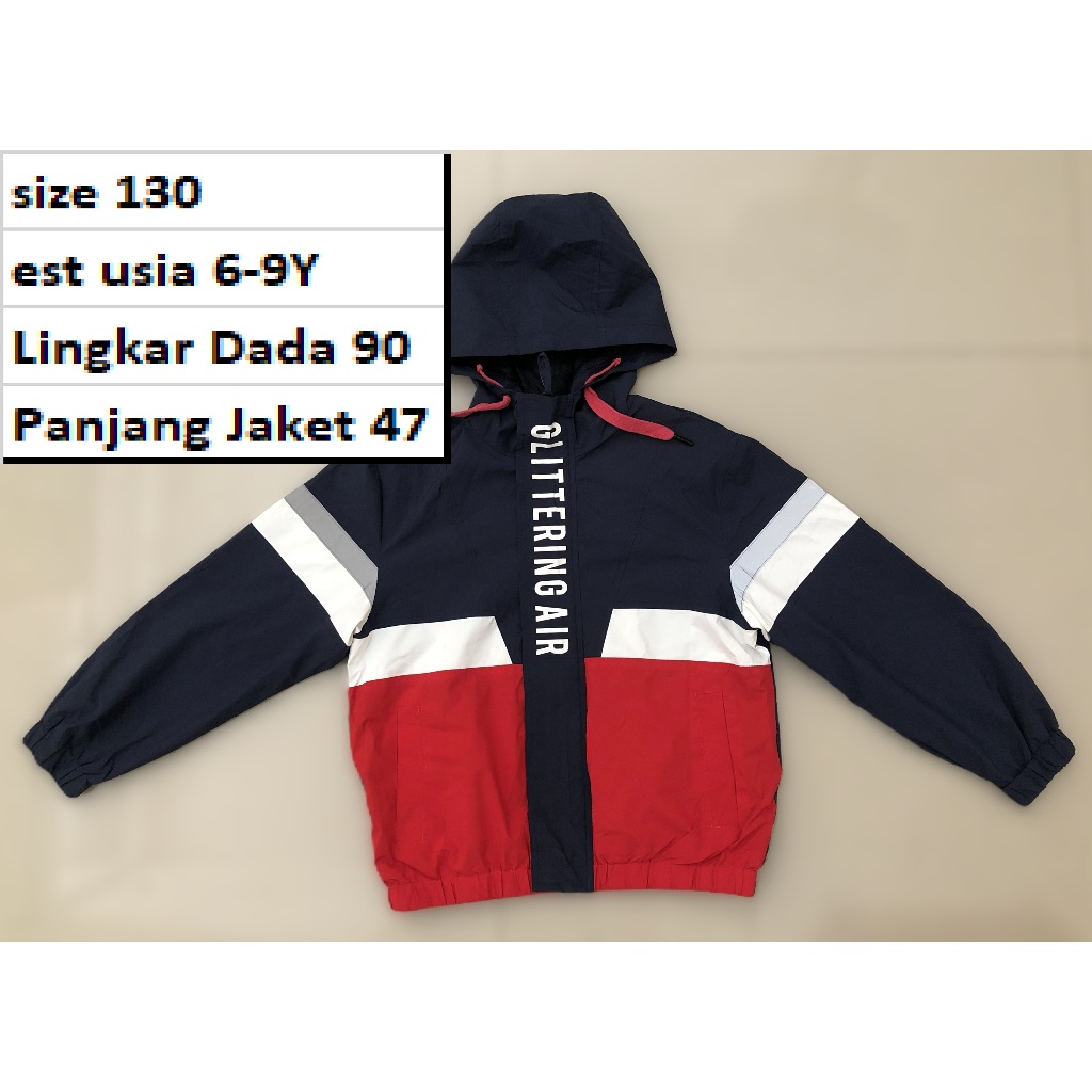 ZIP GUN  - Jaket Outdoor Waterproof Hoodie Tebal Anak Premium Second Preloved