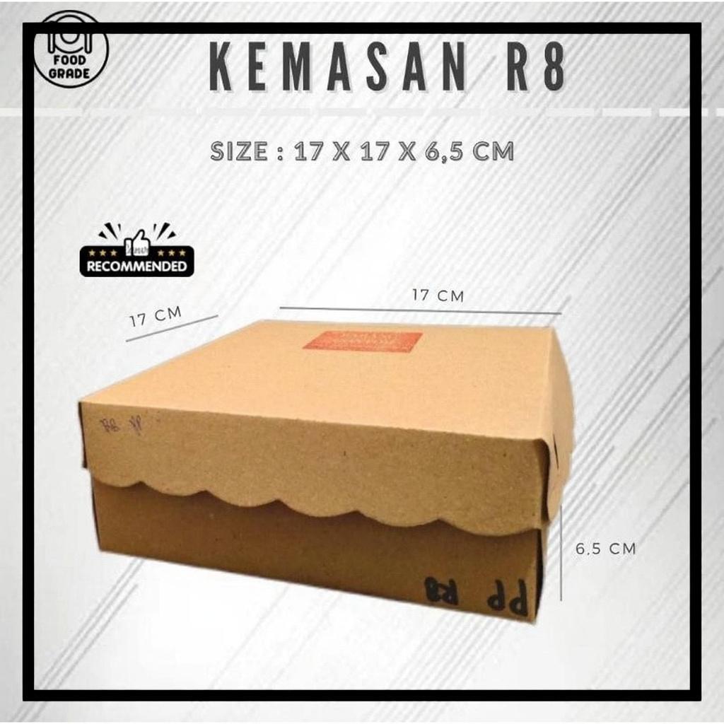 Kemasan R8 Kertas Makanan Kotak Nasi Snack Box