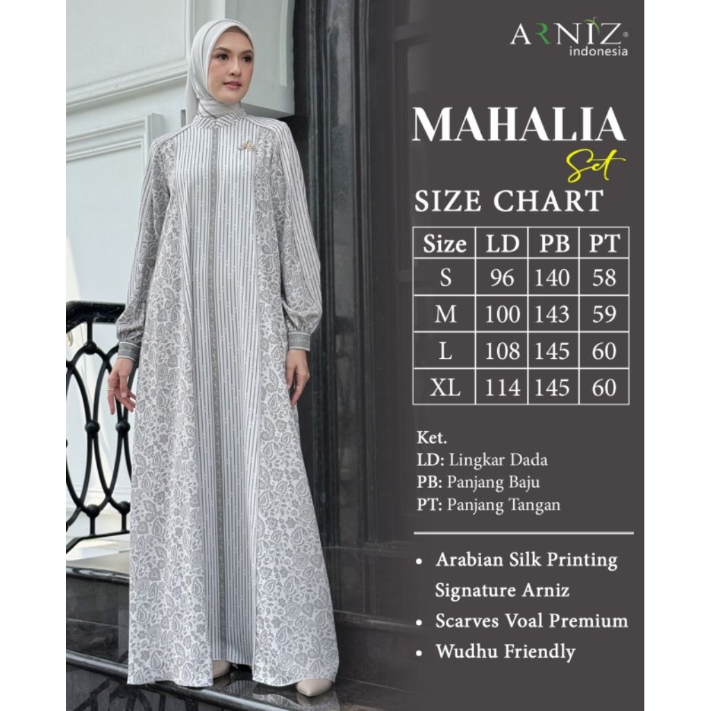 Mahalia set by Arniz dres+scarf