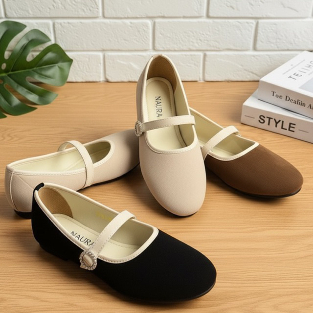 Sepatu wanita Kekinin FlatShoes Septu balet terbatu di 2026