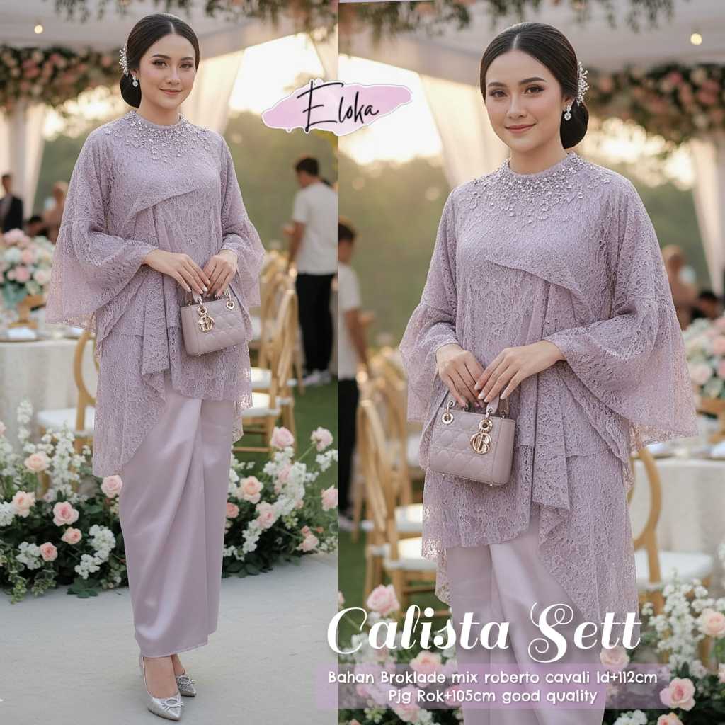 Calista Set Original Eloka Calista Eloka Broklade Mix Roberto Cavali set Calista Eloka Good Quality