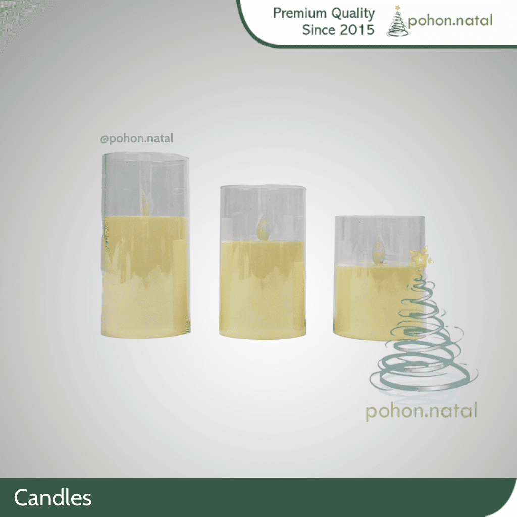 Lilin Gelas Elektrik LED Goyang Dekorasi