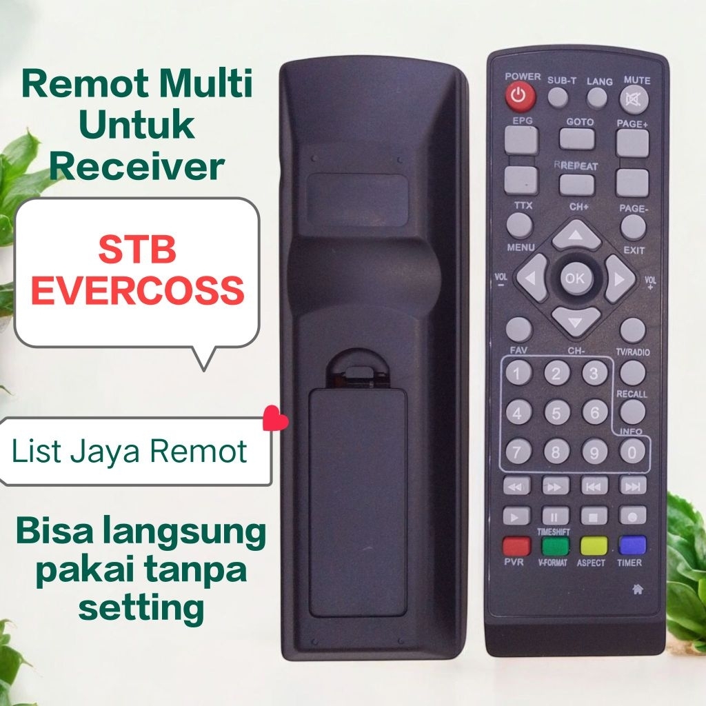 Remote Remot Multi Untuk Receiver Stb Evercoss
