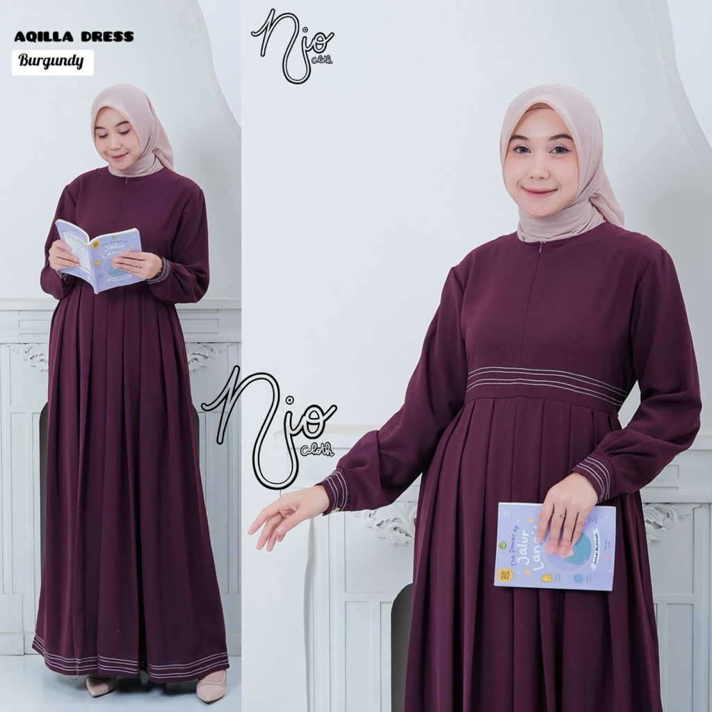 gamis terbaru /sabrina anti uv/ gamis remaja / gamis putih / gamis hitam / gamis ceruty babydoll / b