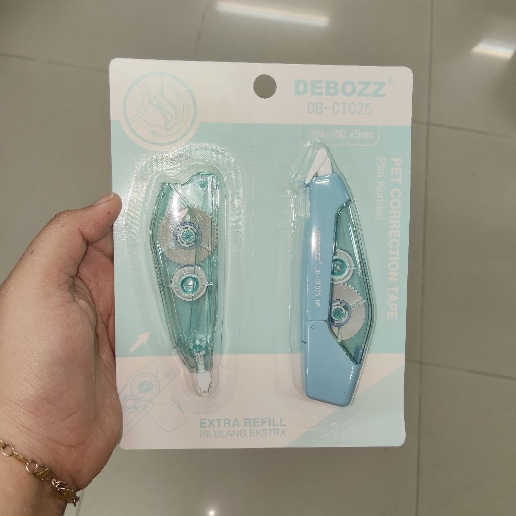 Tipex Kertas Correction Tape Tip-X Pastel Debozz FREE REFILL DB-CT025