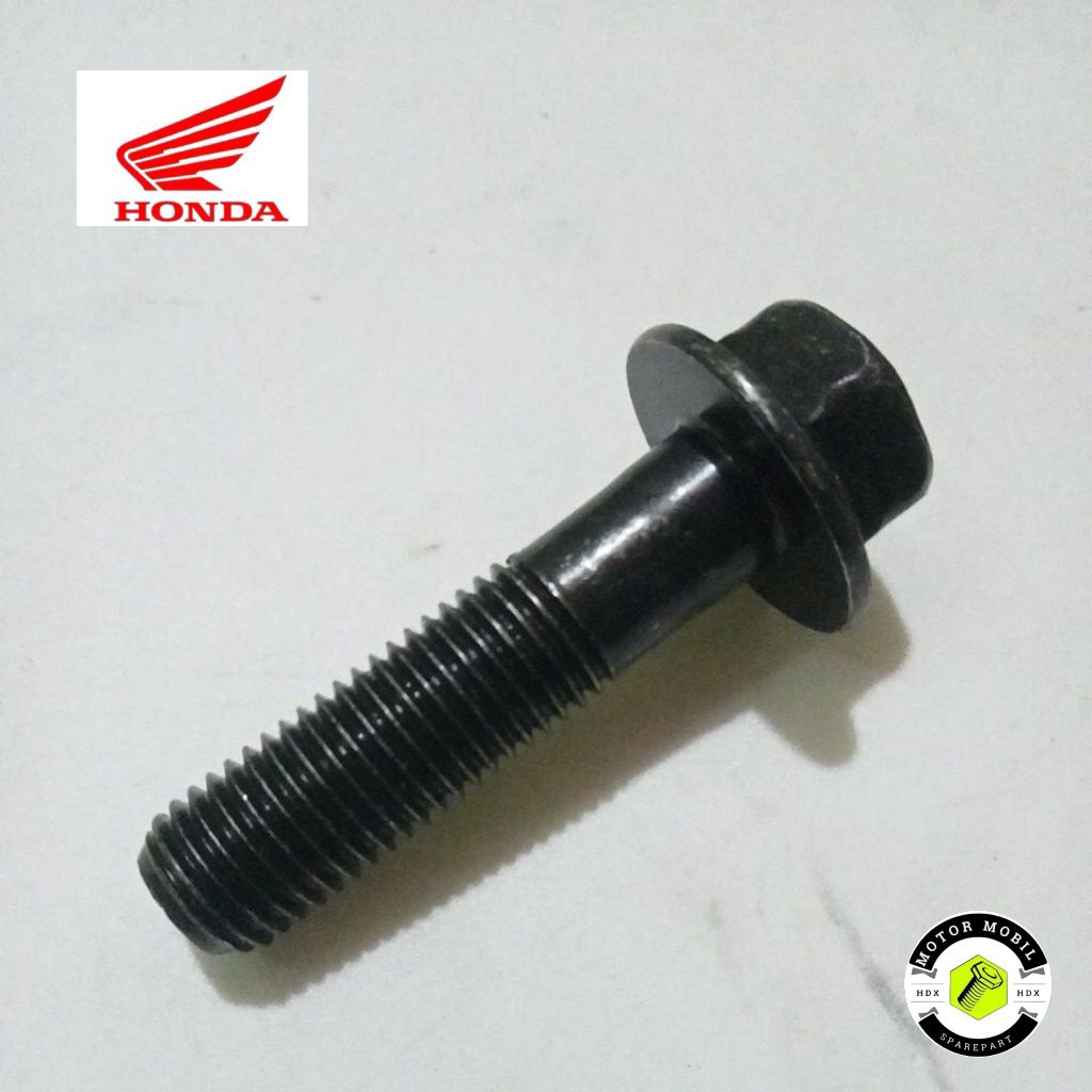 BAUT HITAM BAJA BAUT DUDUKAN KNALPOT M10×40mm BAUT KNALPOT BAUT 14 HONDA BEAT SCOOPY VARIO DAN GENIO