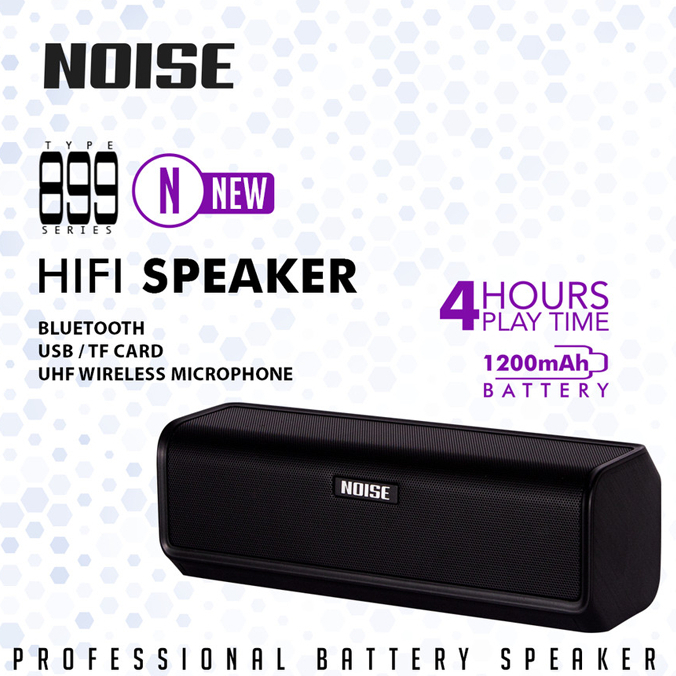 Speaker Bluetooth Portable NOISE type 899 Baterai 1200Mah TYPE N