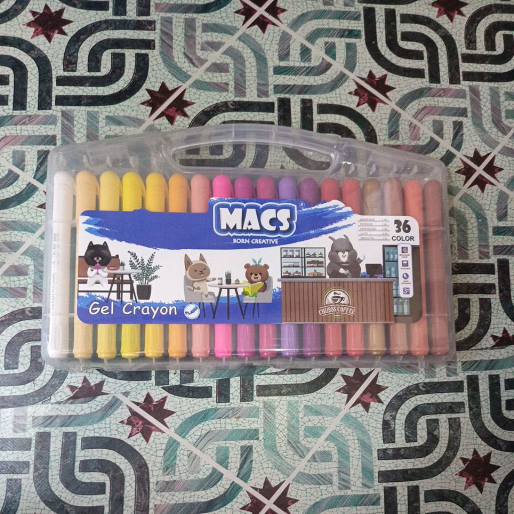 MACS GEL CRAYON (PUTAR) 36 COLOR
