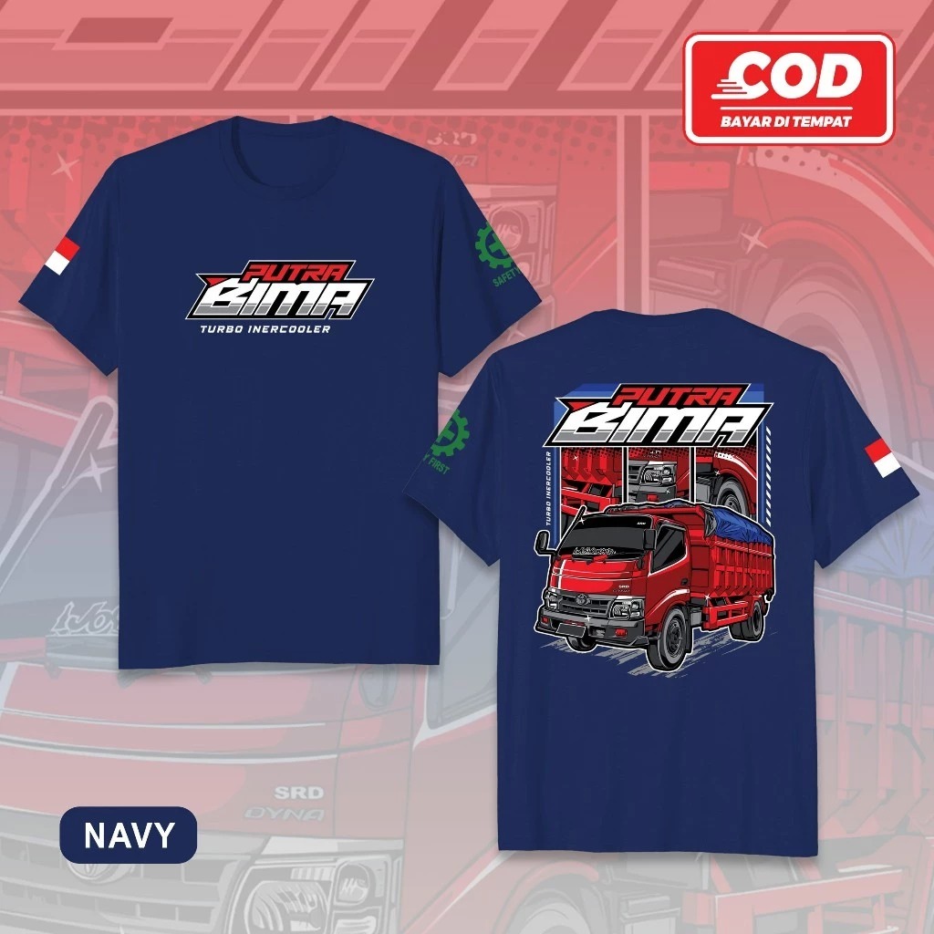 KAOS TRUK MANIA PUTRA BIMA BAJU MOBIL TRUCK CANTER TRUK OLENG ATASAN PRIA KATUN