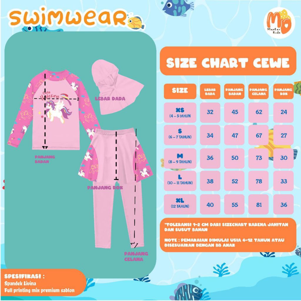 big sale [ swimwear by master kiddos ] baju renang anak samarinda toko baju renang panjang koleksi