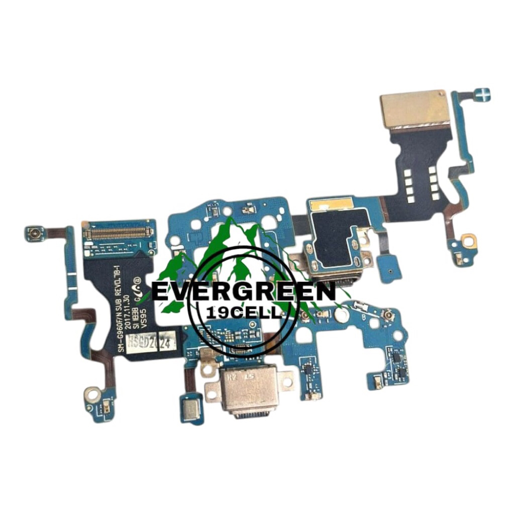 PAPAN PCB KONEKTOR CHARGER SAMSUNG S9 / G960F + MIC KONEKTOR CAS SAMSUNG G960F / S9