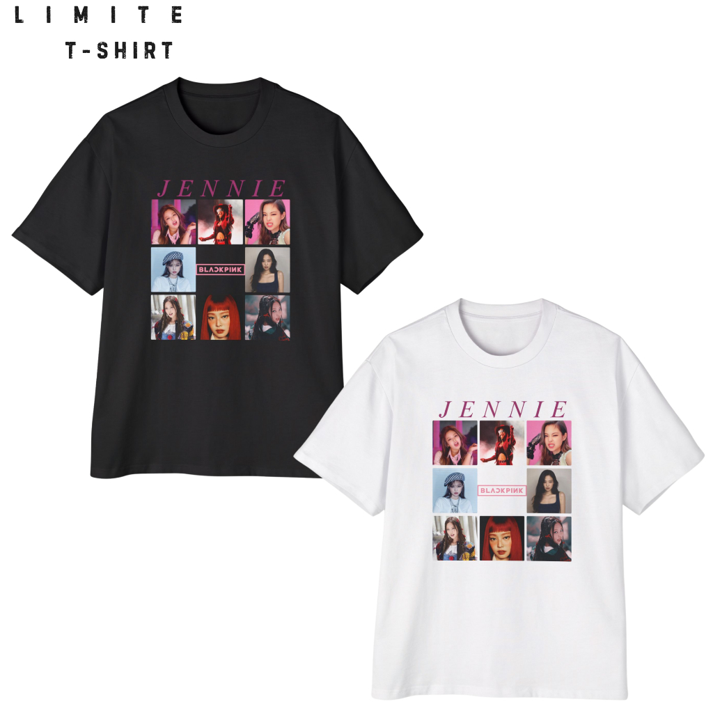 LIMITE T-SHIRT Jennie BLACKPINK Kaos Lengan Pendek Panjang Oversize Sablon Digital Baju Keren Atasan