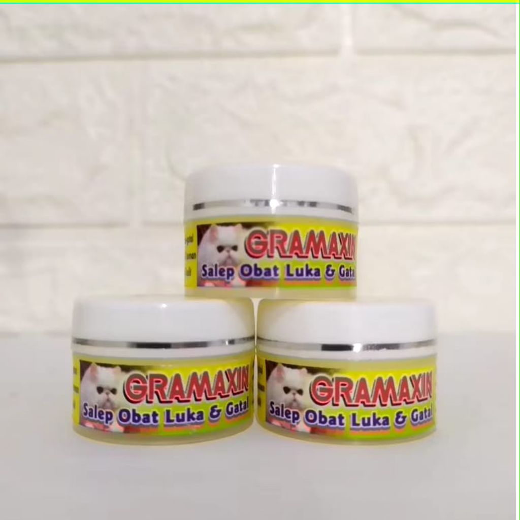 Gramaxin Salep Obat Luka, Salep Jamur, Scabies, Demodex dan Gatal Pada Kucing