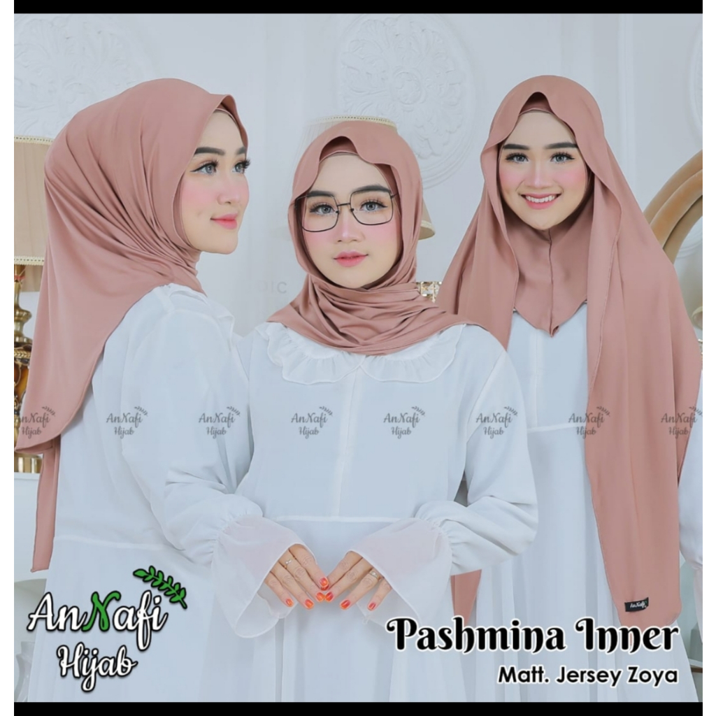 Pashmina Hijab Jersey dagu Tutup Leher