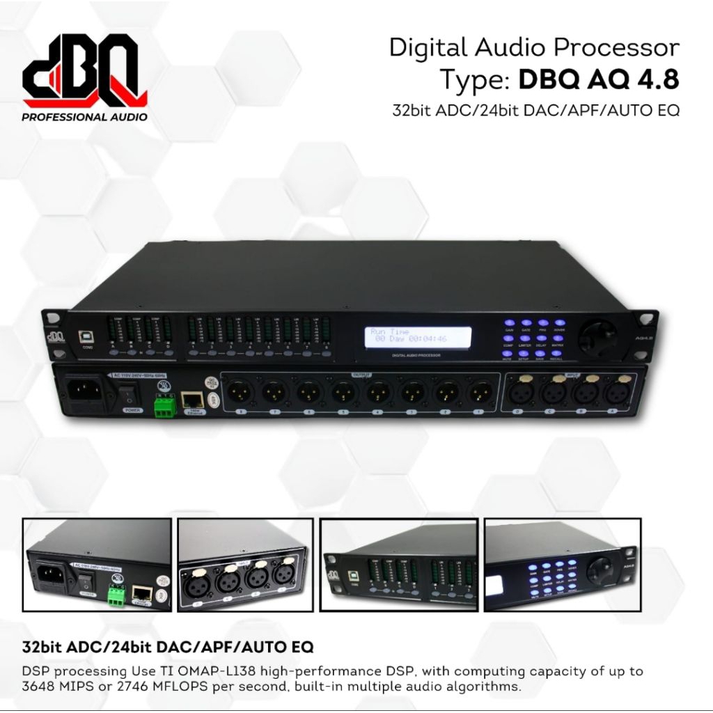 DIGITAL AUDIO PROSESOR AQ 4.8 DBQ / DIGITAL AUDIO PROSESOR 4.8 PRO DBQ / POWER PENGATUR SUARA
