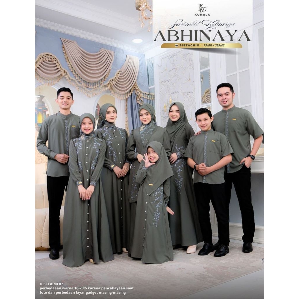 Sarimbit Abhinaya by Kumala Original -  Sarimbit Keluarga Lebaran Idul Fitri 2026 Terbaru - Baju Mus