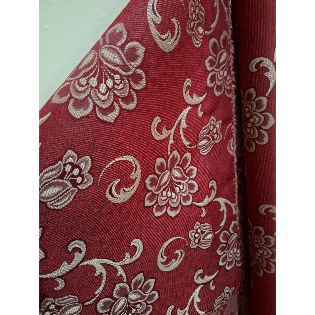 KAIN SOFA METERAN // BAHAN KURSI SOFA TIMBUL MOTIF // KAIN SOFA MINIMALIS KAYU